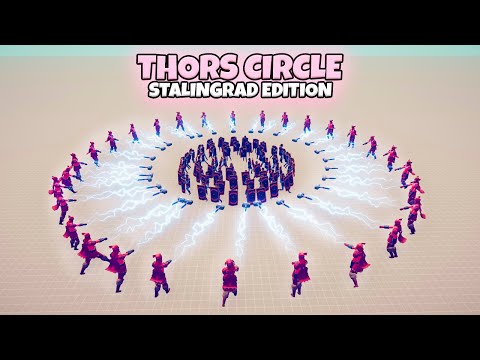 THORS (STALINGRAD EDITION) CIRCLE VS EVERY FACTION | TABS MODDED GAMEPLAY
