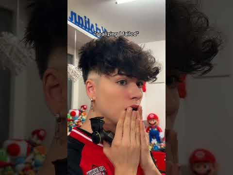 cutting my own hair fail😱💇‍♂️
