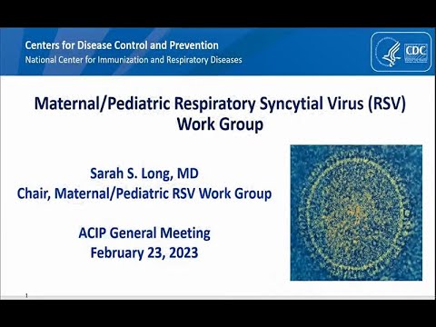 February 2023 ACIP Meeting - RSV Vaccines - Pediatric/Maternal