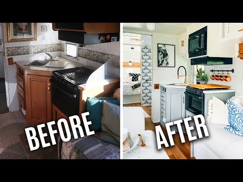 RV Renovation - Kitchen Makeover on a Budget! RV Remodel