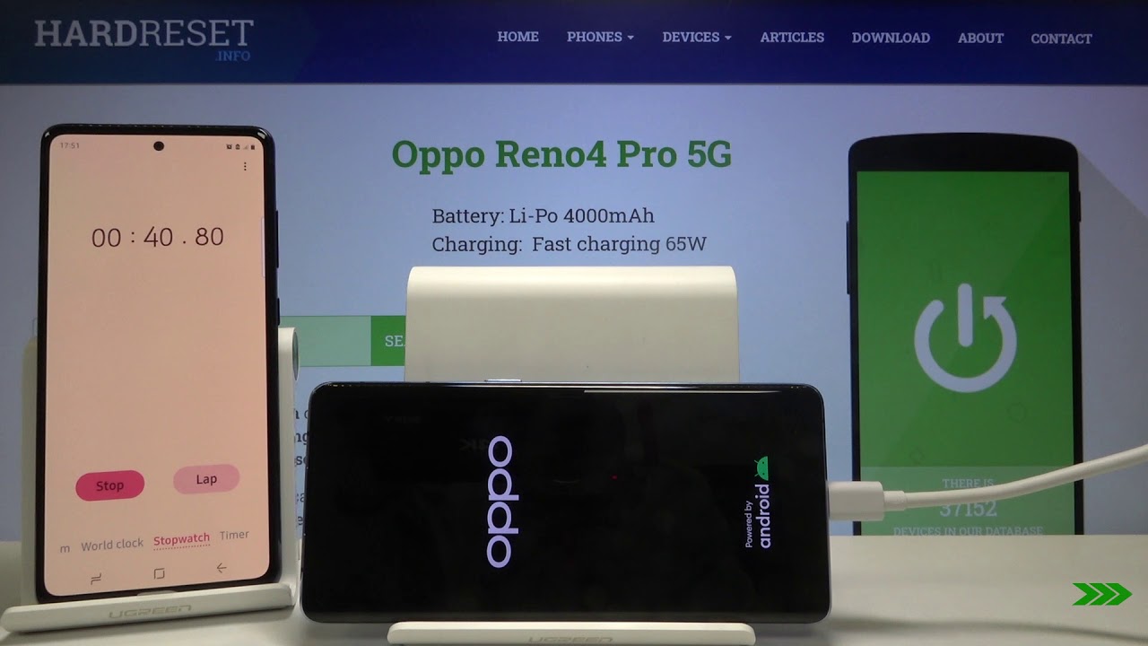 How Fast Oppo Reno 4 Pro Goes from 0 to 100 Percent Battery | SuperSOOC 2.0 | 65 Watts | 4000 mAh