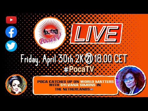 PocaTV LIVE! Se01E04 - Special guest - Sylvana Simons - 30Apr2K21