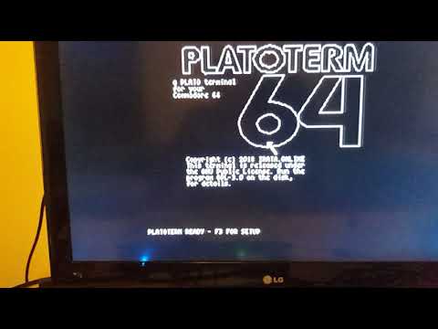 PLATOTerm on real user port c64 hardware.