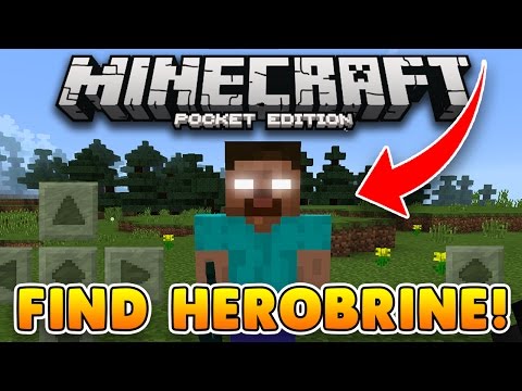 HOW TO FIND HEROBRINE in MCPE!! Minecraft PE Addon (Pocket Edition) - Gameplay, Kingdom Kids Zone, Minecraft - EYstreem