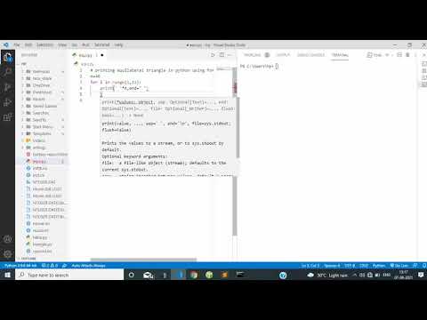 Equilateral Triangle Using For Loop In Python