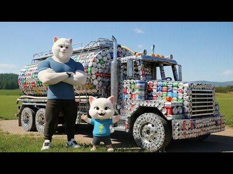 Kitten&rsquo;s Soda Can Watering Truck Was a Joke to Everyone:The Final Scene Is Unbelievable|Ai Cat Story