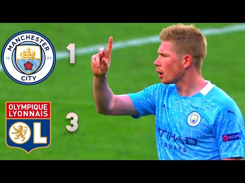 Manchester City Vs Olympique Lyon (1 - 3) ●All Goals & Extended Highlights● UCL Quarter Final ●720p