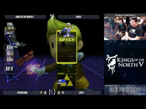 HyperFlame (Lucas) vs Spicy (Sheik) - Kings of the North V PM Pools Wave 2