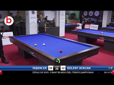 TAŞKIN ER & BÜLENT AFACAN Bilardo Maçı - SAKARYA ÖZPAŞ CUP 2019-1.TUR