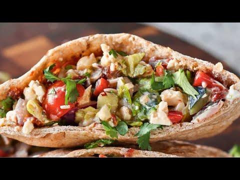 These vegan homemade sandwich better than market | Protein rich easy Italian sandwich | Pita bread