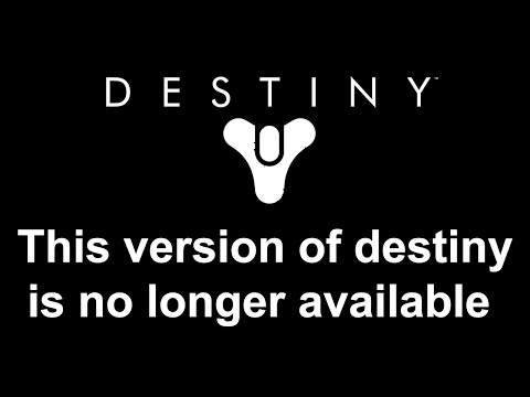 Are destiny servers down? it say Destiny 2 this version of destiny is no longer available, cat error