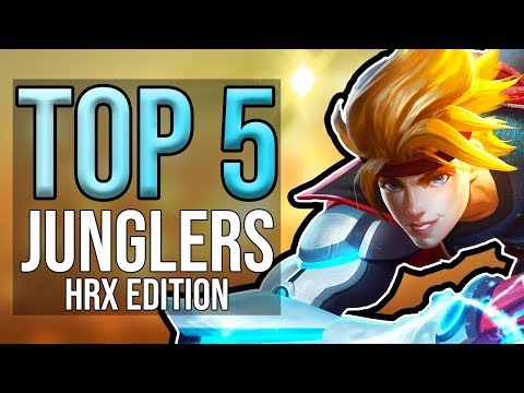 SMITE Top 5 Junglers - With Builds! -  Worlds / HRX / SMITE Patch 5.19