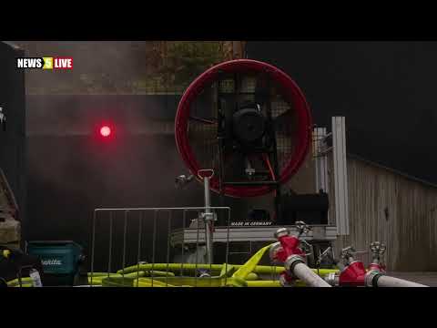 Großeinsatz: Feuer in einer Tiefgarage #hamburg