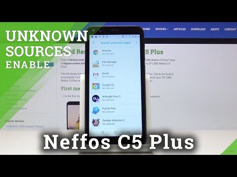 How to Activate Unknown Sources in TP-LINK Neffos C5 Plus - Allow App Installation