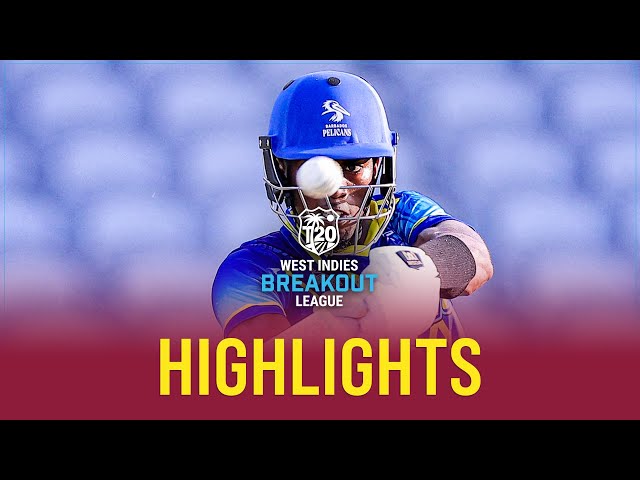 Parris Aces Chase! | Highlights | Barbados Pelicans v Guyana Rainforest Rangers | WI Breakout League