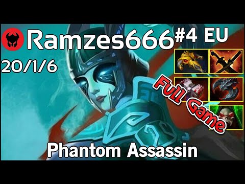 Ramzes666 [VP] plays Phantom Assassin!!! Dota 2 Full Game 7.21