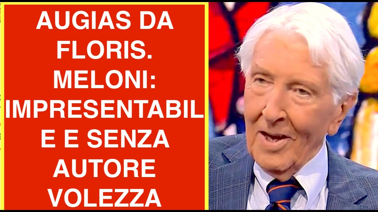 AUGIAS DA FLORIS. MELONI: IMPRESENTABILE E SENZA AUTOREVOLEZZA