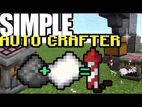 Finally! An EASY Auto Crafter for Two Items in Minecraft