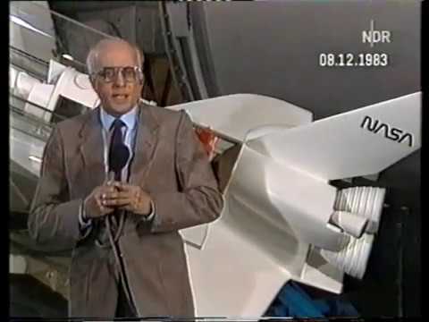 Space Shuttle Columbia STS-9 at ARD Tagesschau / Part 2 (German TV 1983)