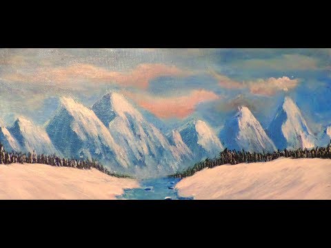 The "Secret" to perfect mountains every time Step by Step Acrylic Painting for Beginners Part 1