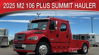 A preview image of the linked video showcasing 2025 Freightliner M2 106 Plus Summit Hauler