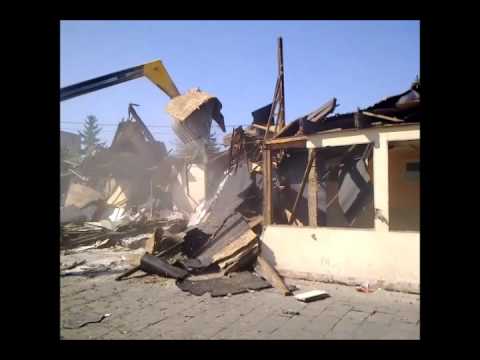 Budynek ZSPIG w Pudliszkach - demolki cz. 2