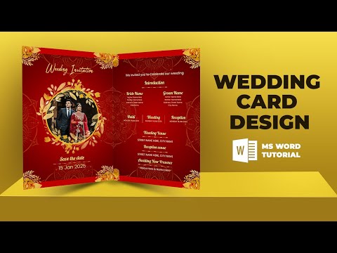 How to Make Birthday Card in MS Office Word Invitation Card Design in MS Word MS Word Tutorial