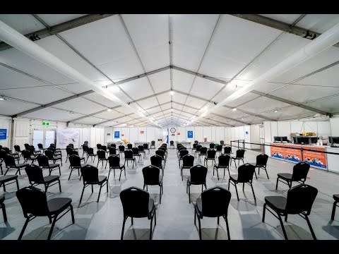 Moreton Hire builds the Gold Coast COVID Vaccine Super Hub at the GCCEC 2021