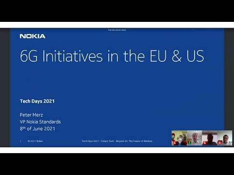 Thinknet 6G at TechDays 2021 - 6G Initiatives in the EU & US