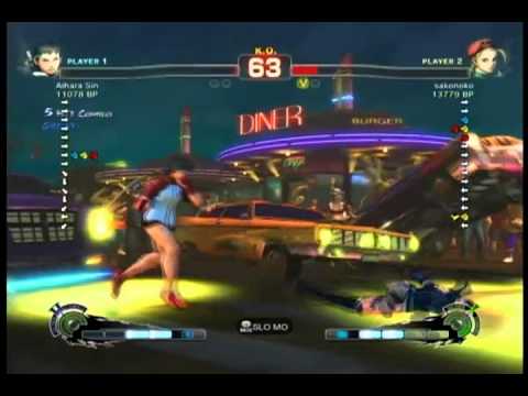 SSF4: Aihara Sin (Sakura)VS sakonoko (Cammy)