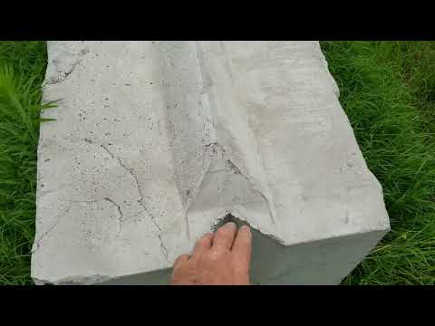 How to use concrete barrier block for fence post