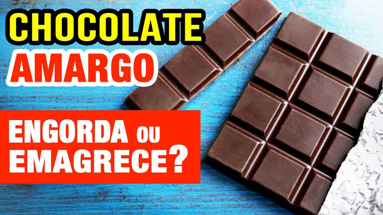 Chocolate Amargo Engorda ou Emagrece O Que Você PRECISA SABER!