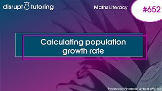 #652 Calculating population growth rate