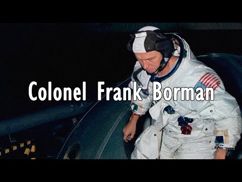 Colonel Frank Borman - 1968 Documentary, Apollo 8, Gemini 7, AI Upscale, NASA, Moon Mission