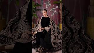 Black Readymade Velvet Sharara - Video 3