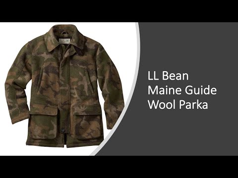 LL Bean Maine Guide Wool Parka -- Wool Hunting Coat