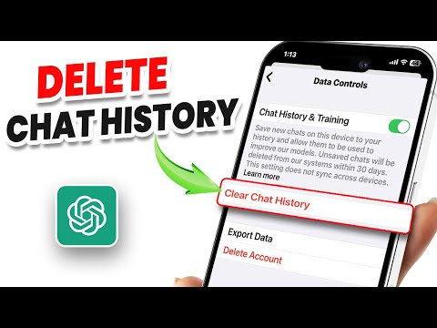 How to Delete ChatGPT Chat History from Iphone | Remove Chatgpt Conversations