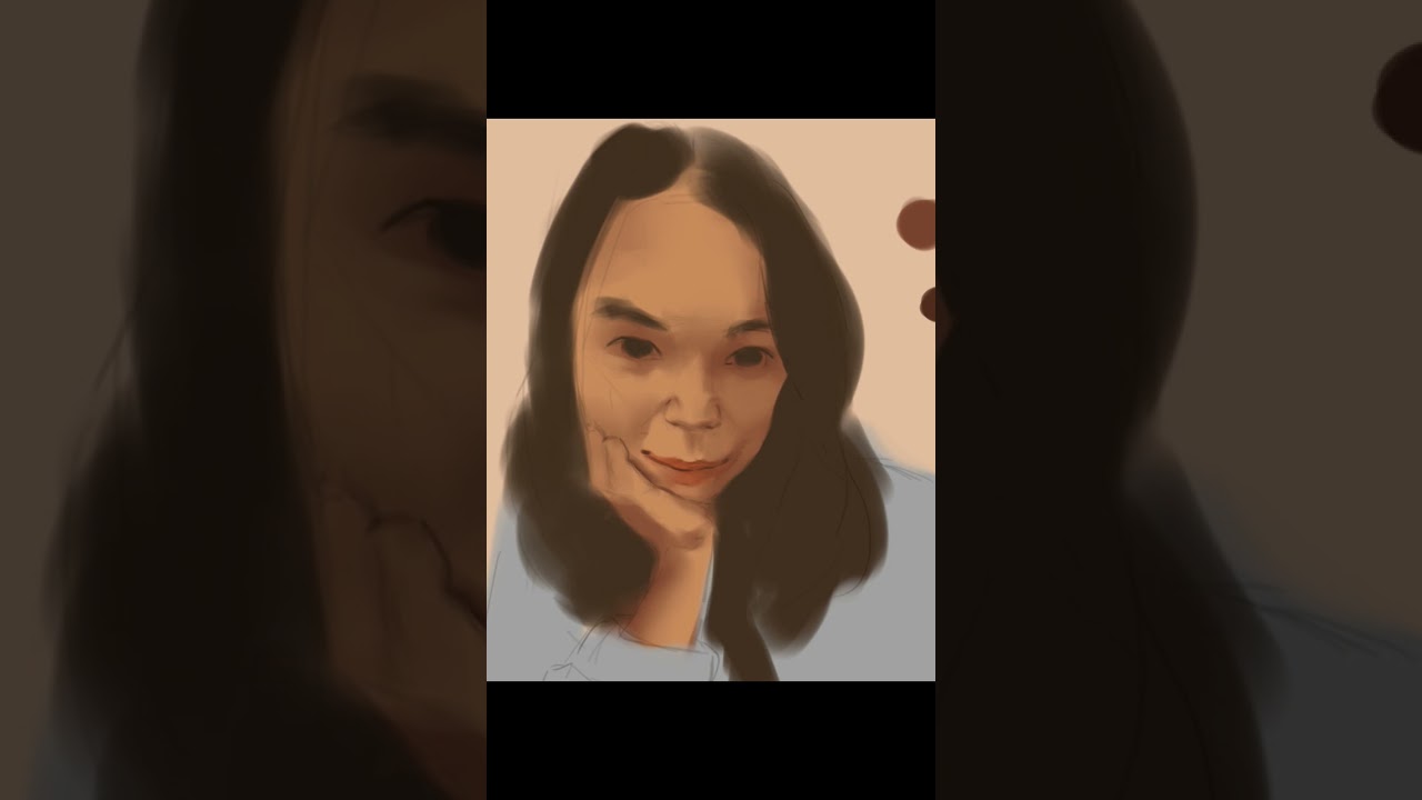 Quick portrait study #shorts #portrait #art #digitalart