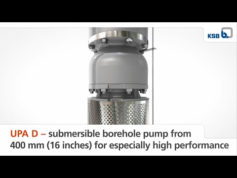 UPA-D – submersible borehole pump for especially high performance