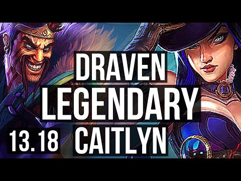 DRAVEN & Milio vs CAITLYN & Morgana (ADC) | Legendary, 2.3M mastery, 25/3/6 | TR Diamond | 13.18