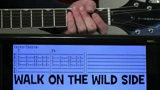 Lou Reed Walk On The Wild Side Guitar Chords Lesson &amp; Tab Tutorial