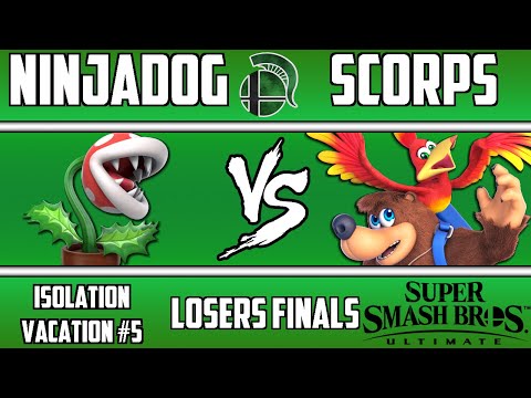 Isolation Vacation #5, Losers Finals: NinjaDog(Piranha Plant) vs scorps(Banjo and Kazooie)