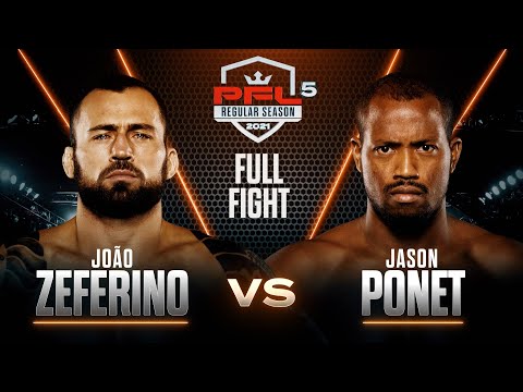 Joao Zeferino vs Jason Ponet full fight