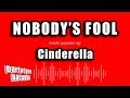 Cinderella Nobody S Fool Karaoke Version