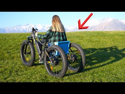 自家製オフロード電動車いす - 彼女はアイデアを持っていなかった (Homemade Off Road Electric Wheelchair - She had NO Idea!)