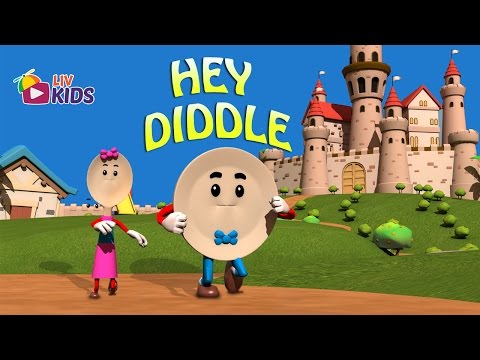 Hey Diddle Diddle The Cat and The Fiddle with Lyrics | LIV Kids Nursery Rhymes and Songs | HD