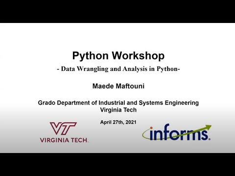 Python Workshop Data Wrangling And Analysis