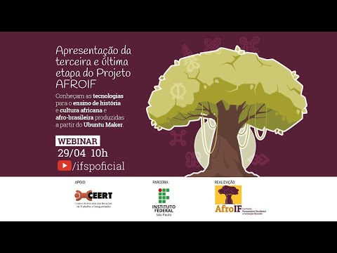 IFSP - Webinar - finalização projeto AFROIF