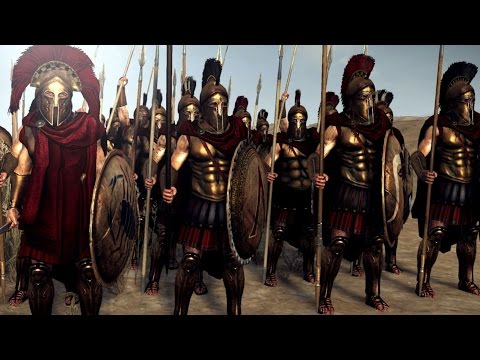 Total War Rome 2 - 1v1 Battle - Royal Spartan Tanks.
