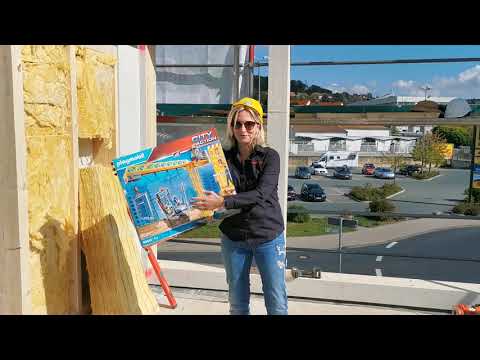 Die Playmobil City Action Bauarbeiter zu Gast bei uns auf der Baustelle